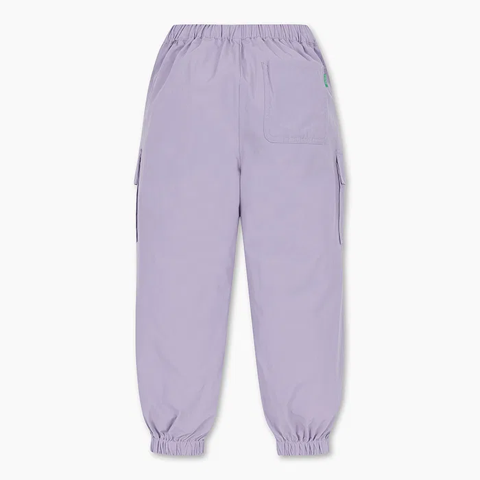 Детские джоггеры из синтетической ткани лавандовые от Benetton Kids — фото 2