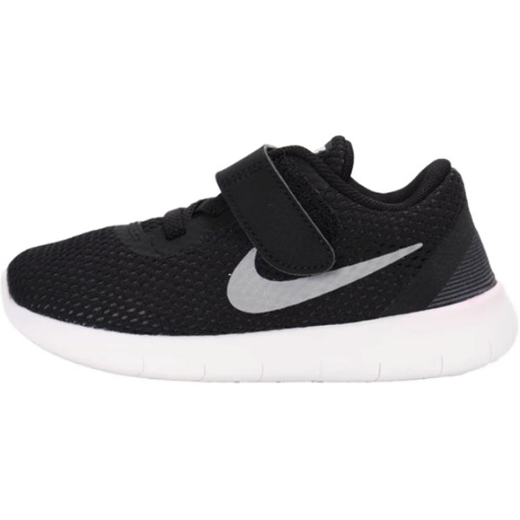 

Nike нескользящие низкие детские туфли RN, черные, для младенцев и малышей