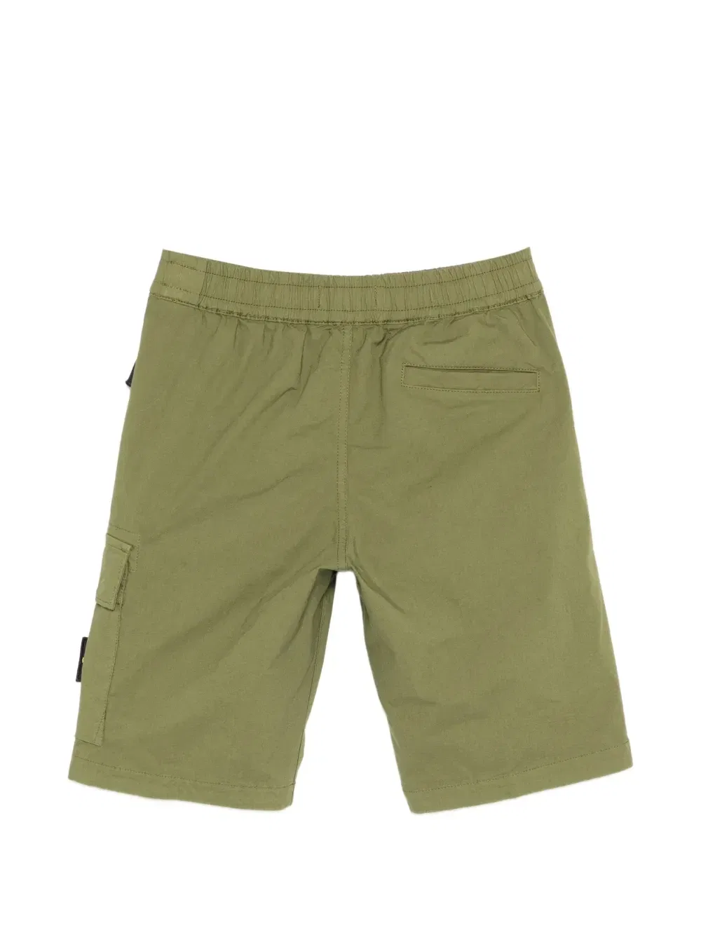 Шорты с нашивкой-логотипом Stone Island Junior, зеленый — фото 2