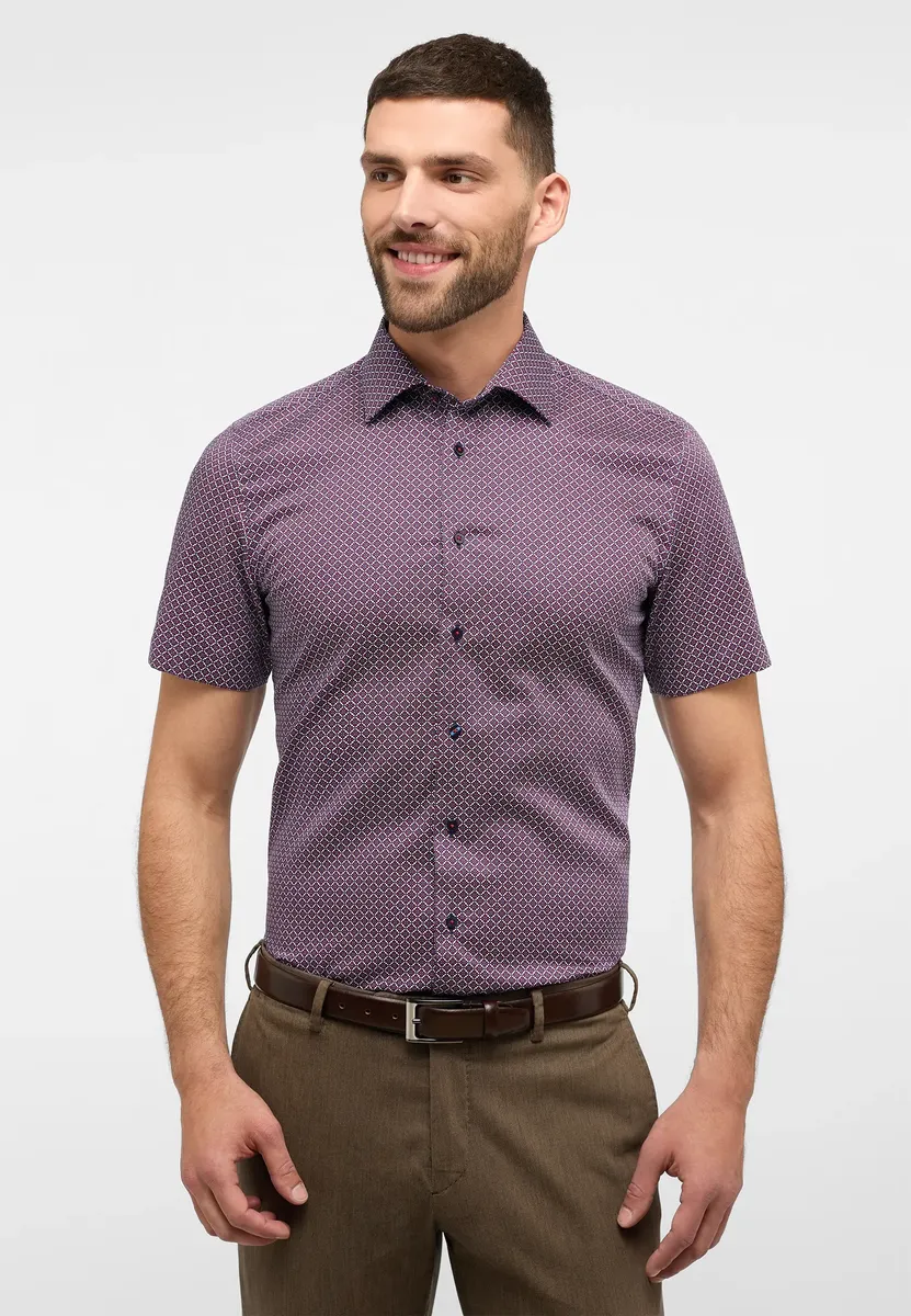 

Рубашка Eterna с короткими рукавами "SLIM FIT", красный