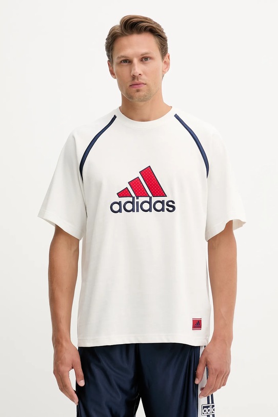 

Хлопковая футболка Badge Tee Adidas Originals, белый