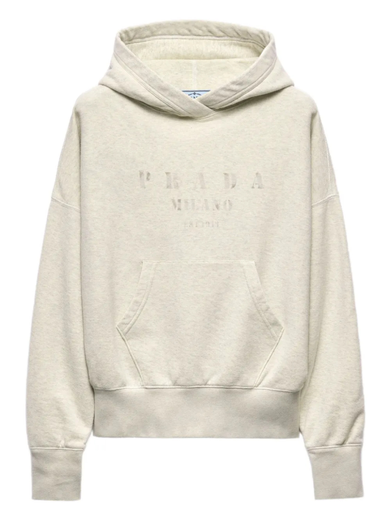 

Prada худи из джерси, нейтральный
