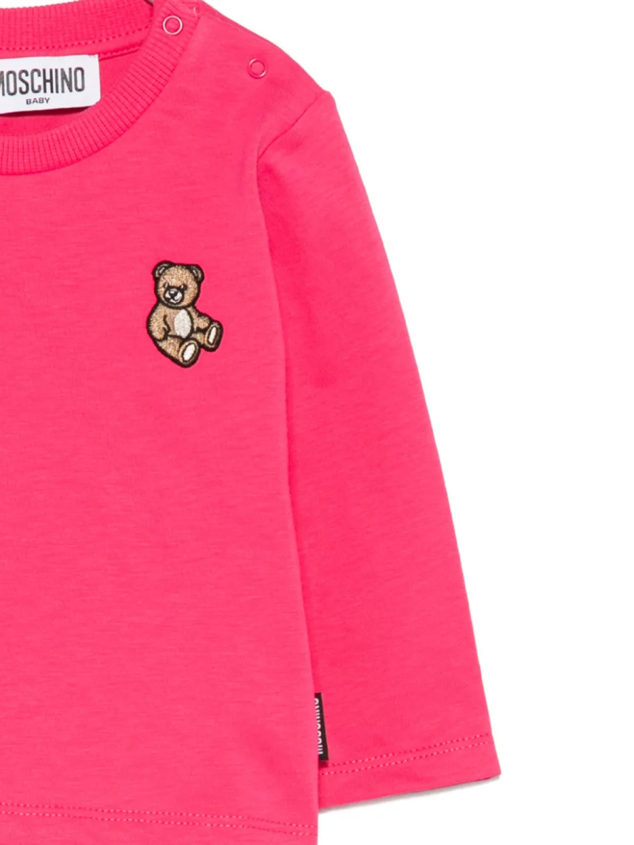 Толстовка Moschino Kids с мотивом Teddy Bear, розовый — фото 3
