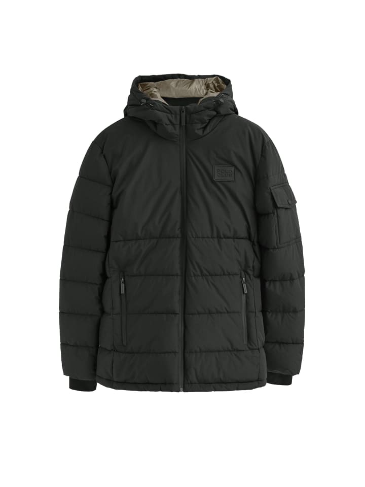 

Стеганая куртка черного цвета Polo Club