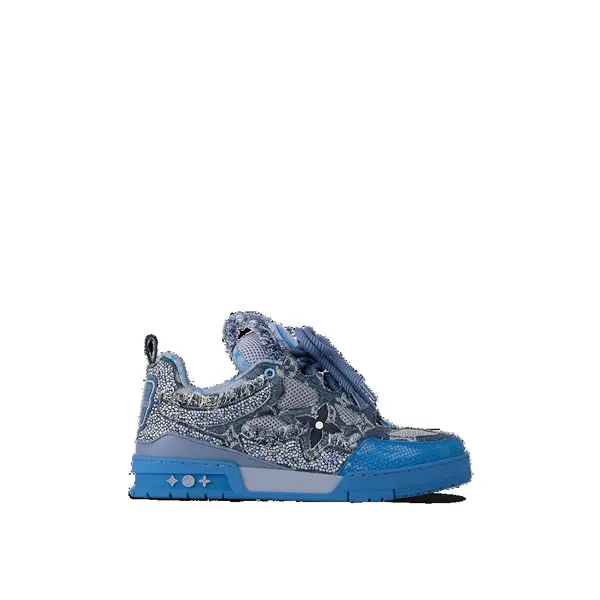 Кроссовки lv skate sneakers 'blue' Louis Vuitton, синий — фото 2