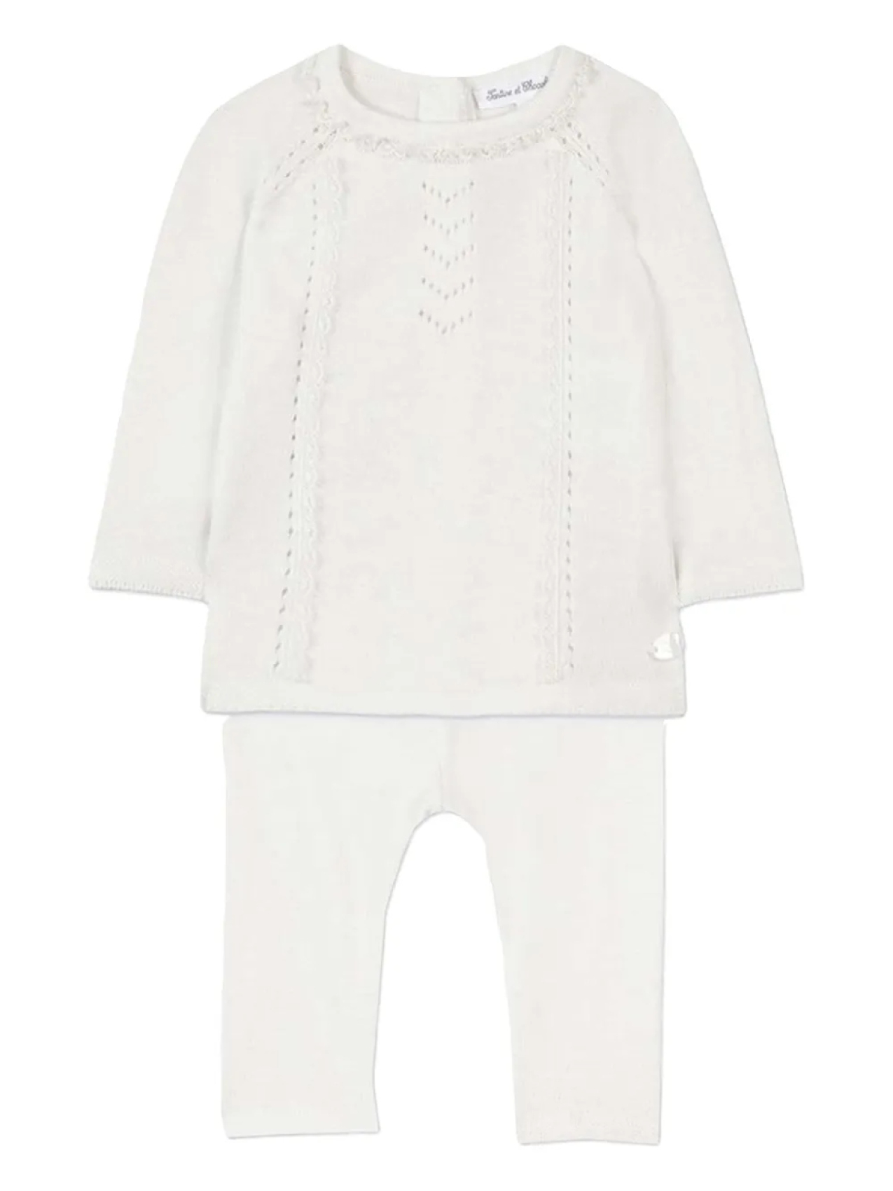 

Tartine Et Chocolat комплект из топа, брюк и шапки, белый