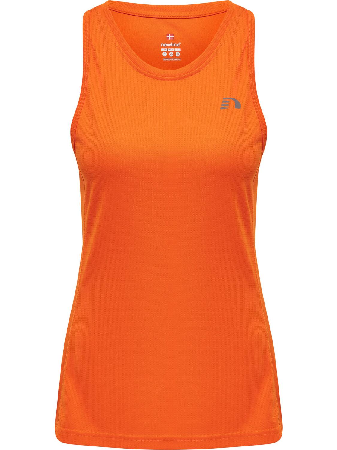 

Футболка Newline S/L Women Core Running Singlet, оранжевый