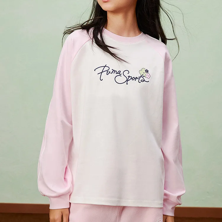 Футболка для детей Crew Neck Moderate PUMA, розовый 60001 — фото 4