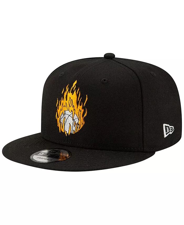 

Мужская кепка Black Space Jam: новая кепка Legacy Fire Ball Goon Squad 9FIFTY Snapback New Era, черный