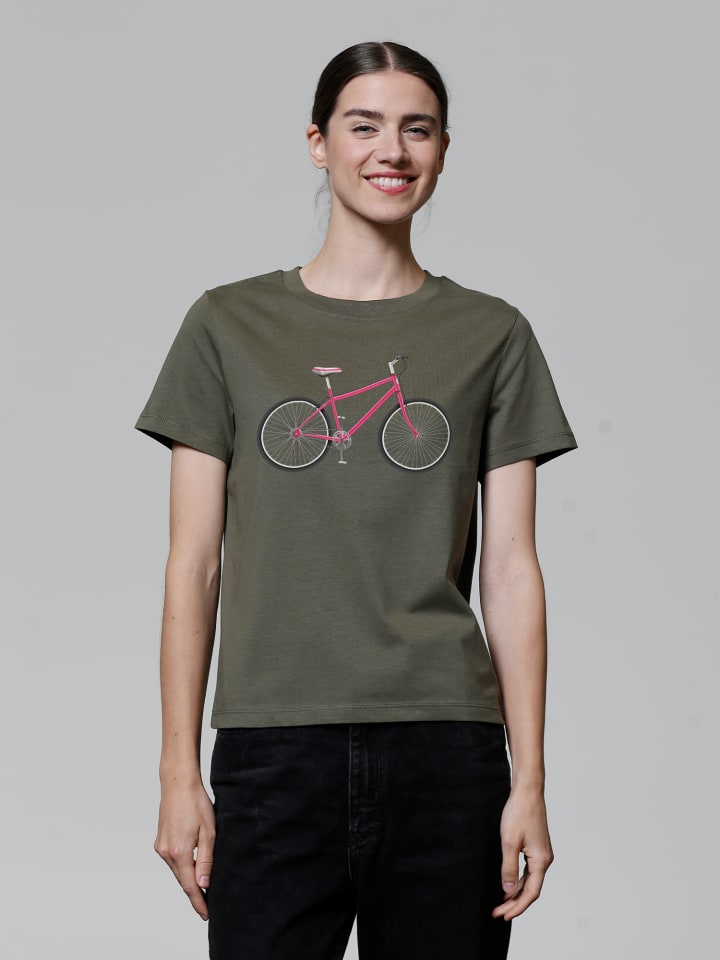 

Розовая футболка Bike цвета хаки wat Apparel, Розовый, Розовая футболка Bike цвета хаки wat Apparel