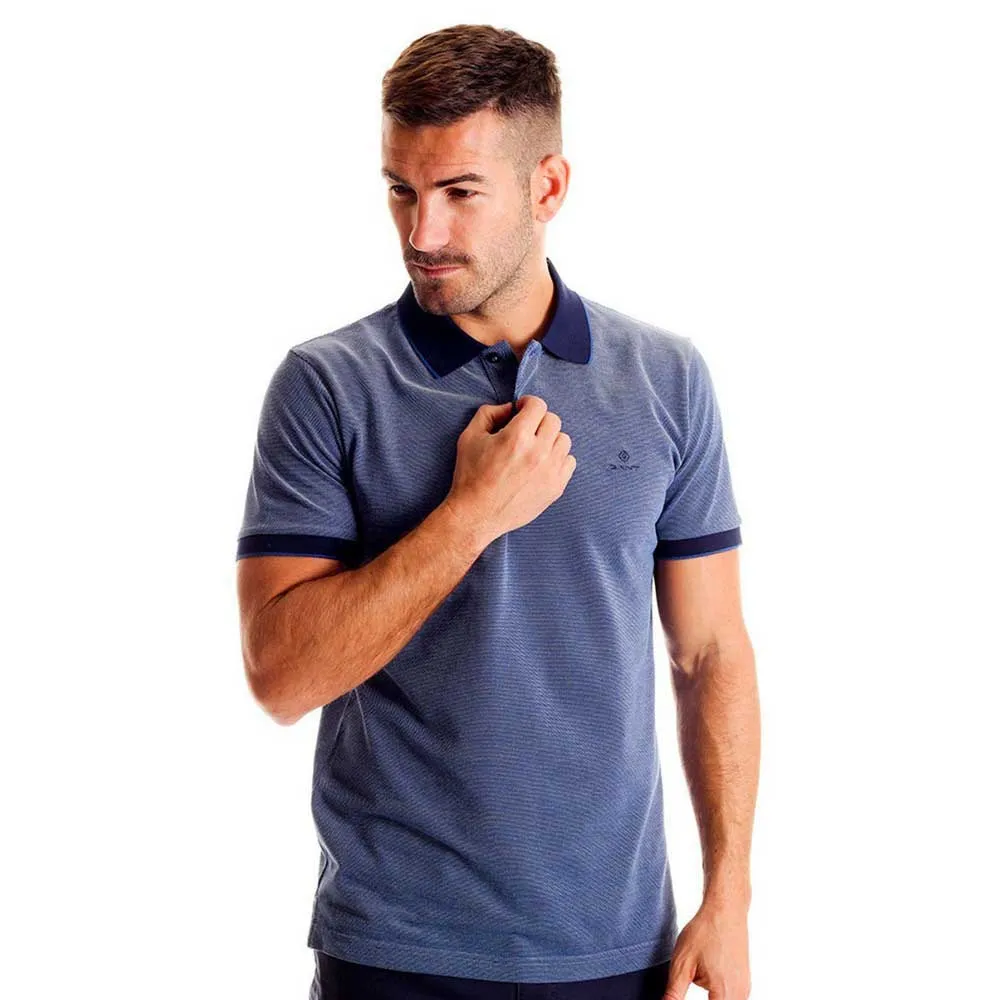 

Поло с коротким рукавом Gant Oxford Rugger Pique, синий