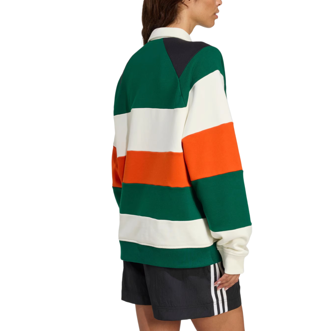 Лонгслив поло майами хьюрикейнс ориджиналс Adidas Originals, темно-зеленый/желтый/белый — фото 2