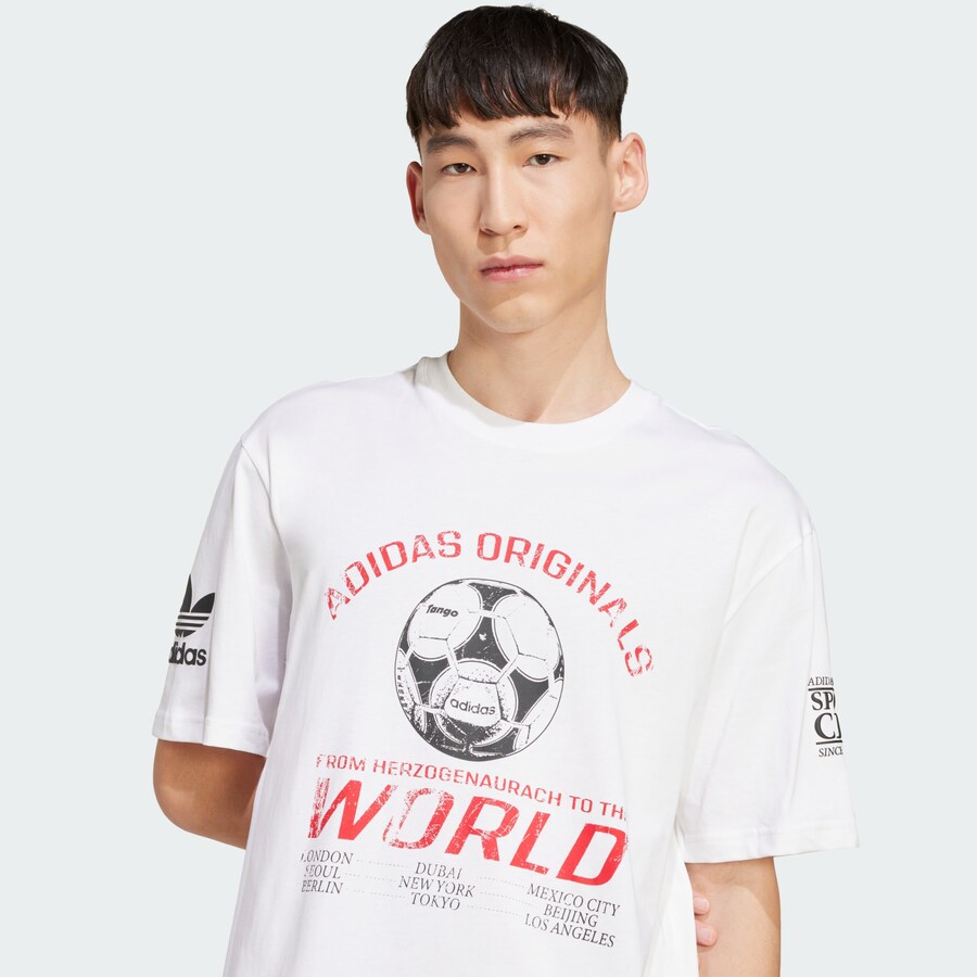 Футболка ADIDAS ORIGINALS 90s Football, White — фото 3