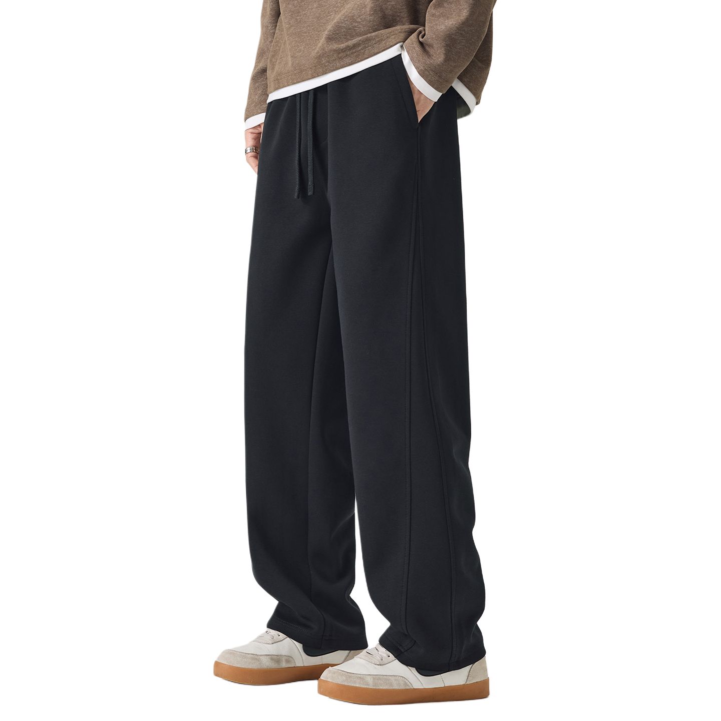 

Повседневные брюки Unisex Moderate Straight Fit Jeep, черный