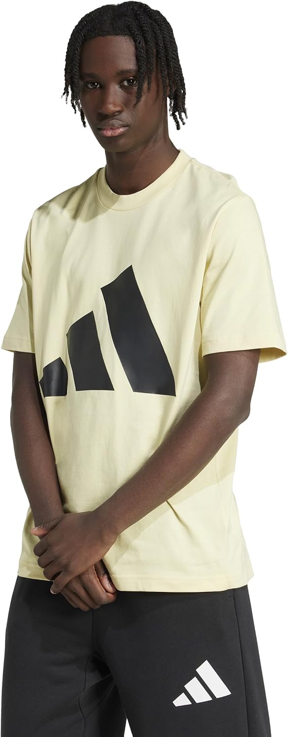 

Футболка Adidas ECQ96 Essentials Single Jersey Big Logo с коротким рукавом, черный/желтый