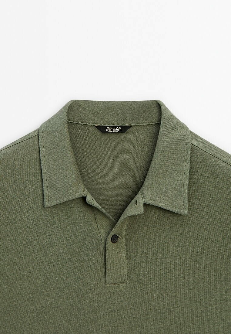 

Рубашка поло SHORT SLEEVE Massimo Dutti, хаки