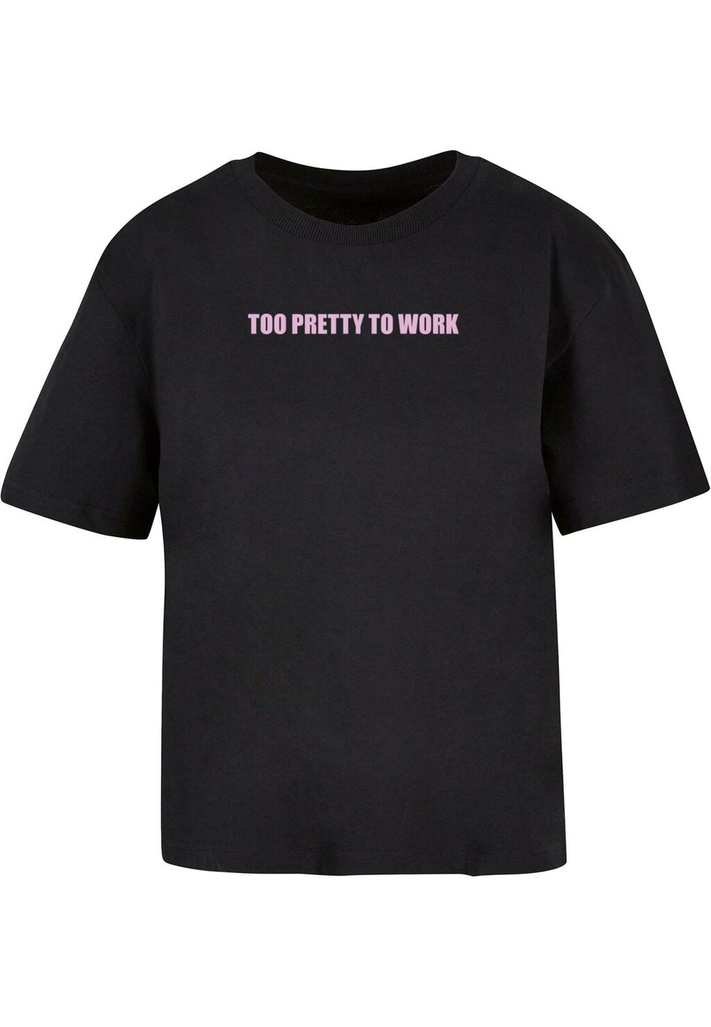 

Футболка с принтом TOO PRETTY Mister Tee, черный
