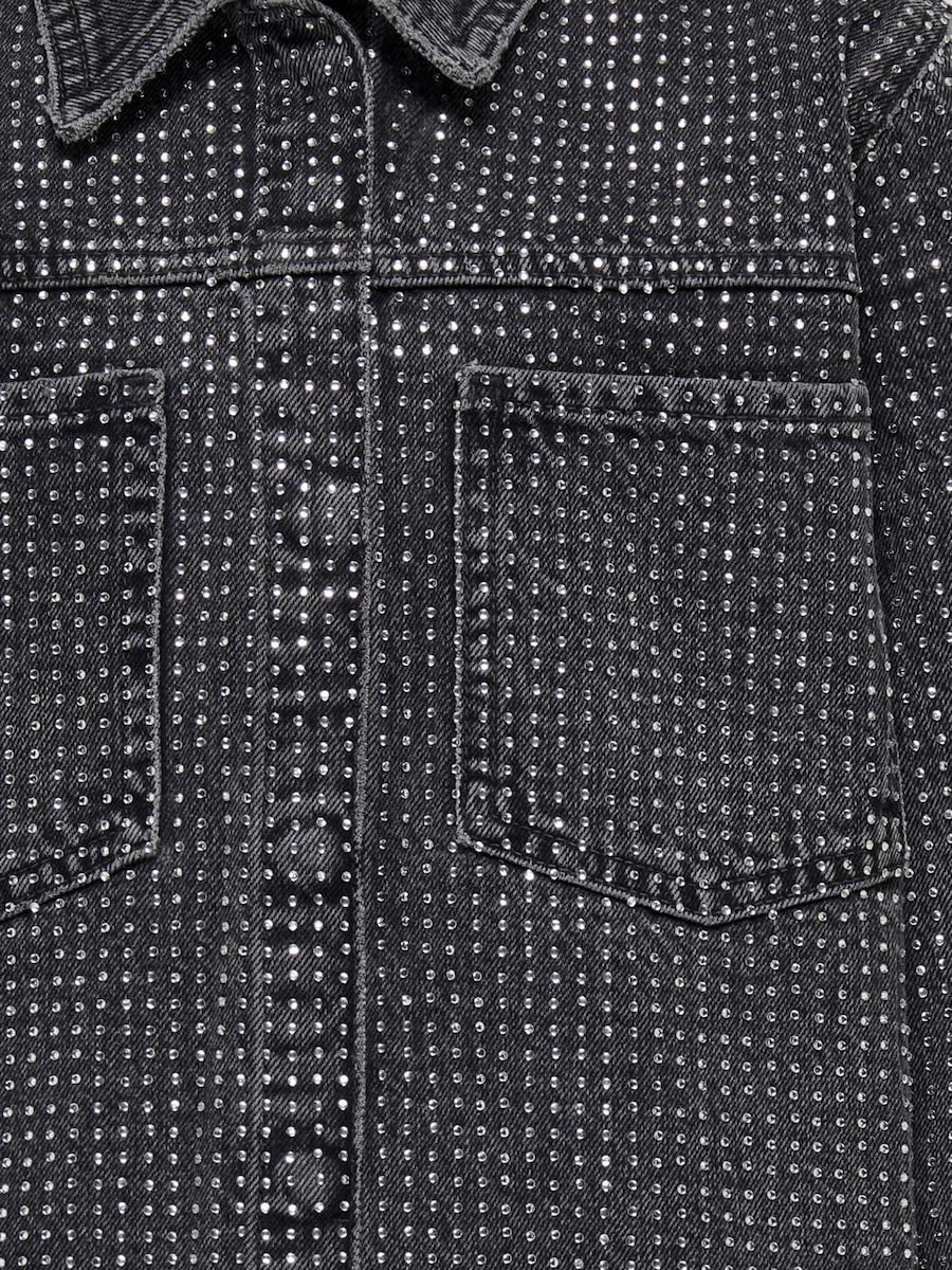 Куртка межсезонная ONLY GIRLS HUDSON, Silver Grey/Grey Denim — фото 3