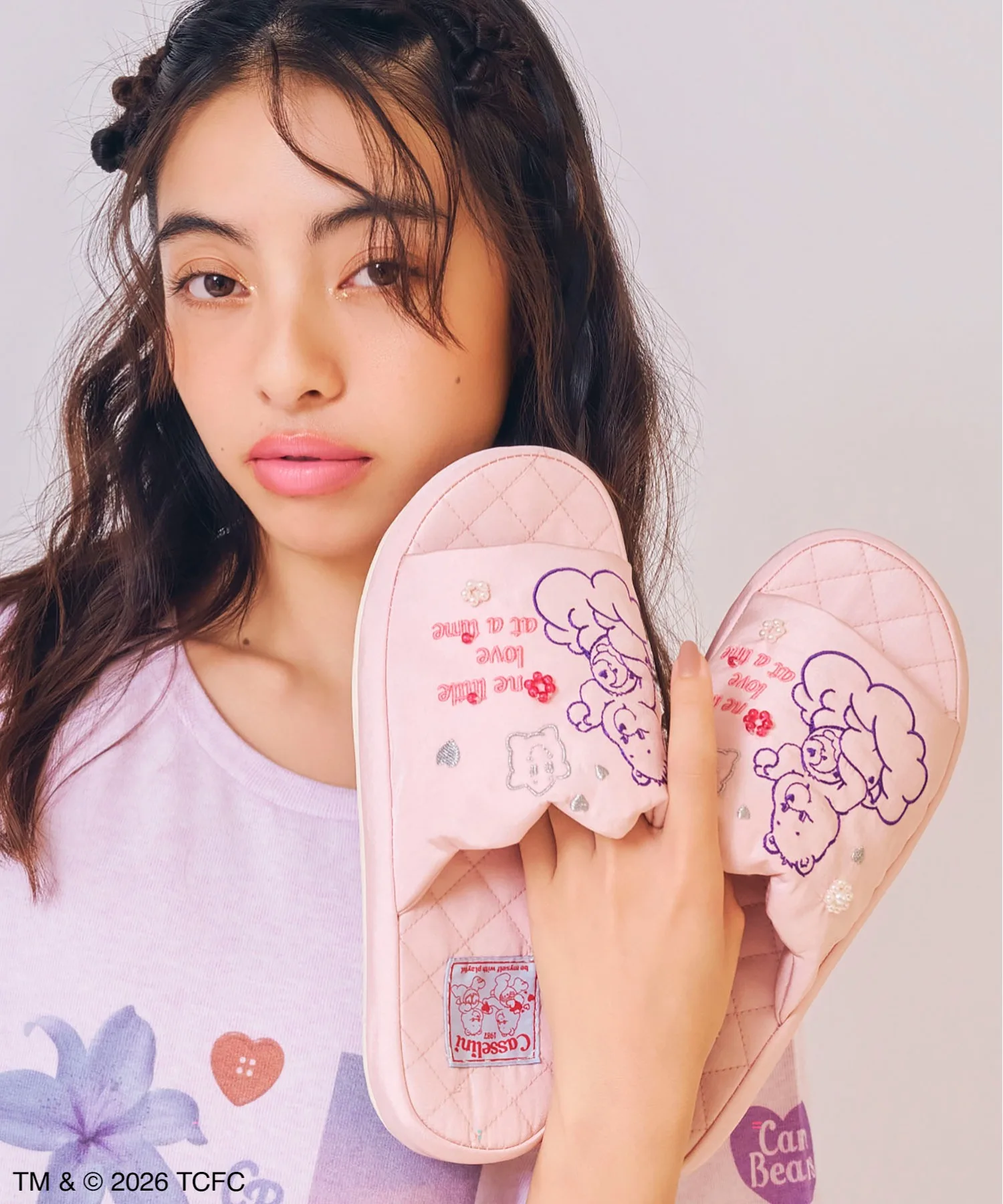Домашние розовые тапочки Care Bears Casselini для дома