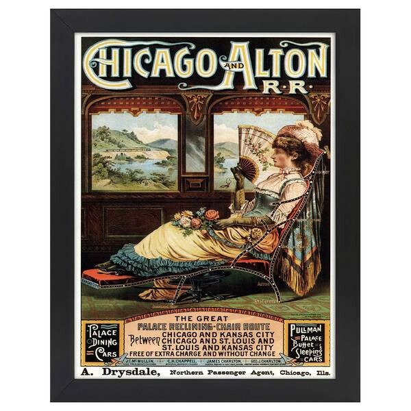 

Рамка для фотографий LegendArte Chicago & Alton Railroad, черный