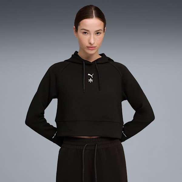 

Женская тренировочная толстовка с капюшоном Puma X Alex Toussaint, черный