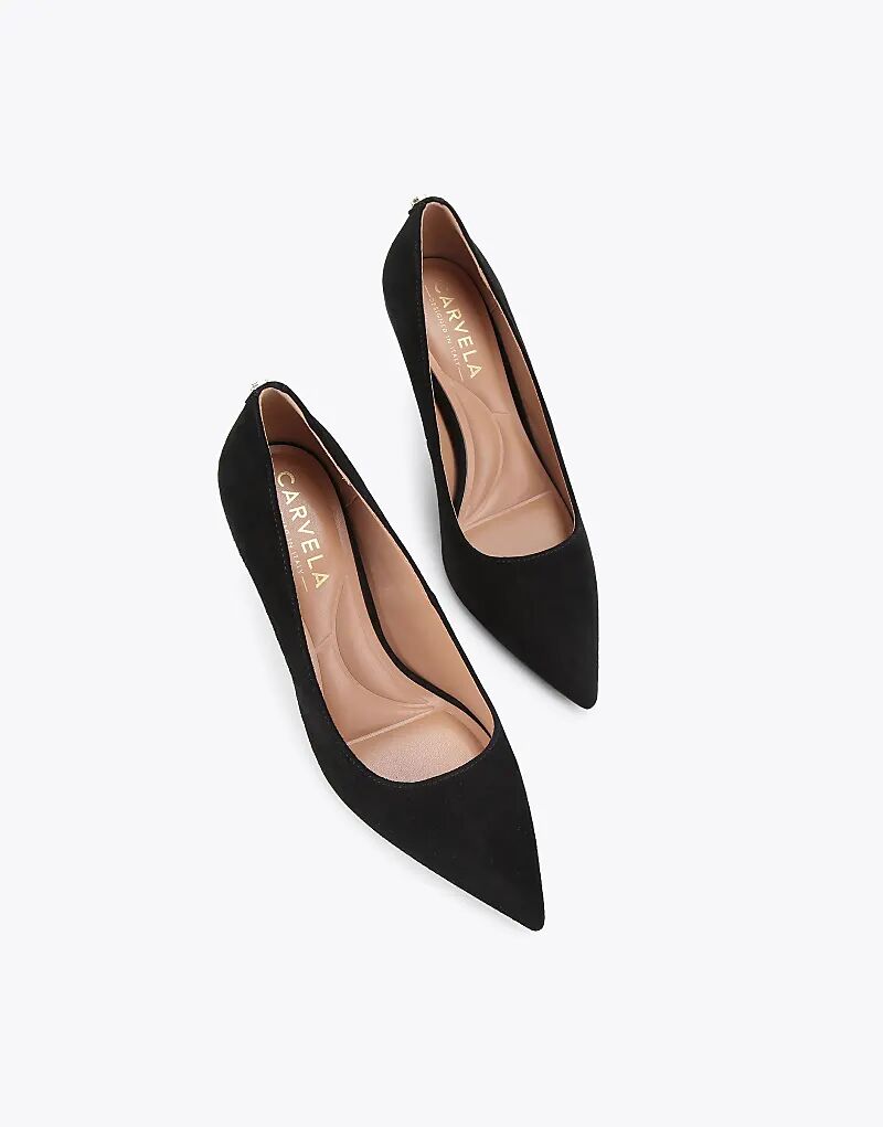 Туфли на каблуке Carvela Pompeii из черной замши — фото 2