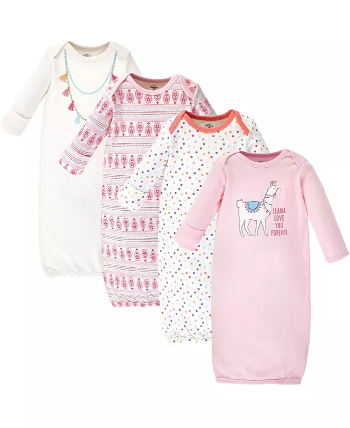 

Платье для девочек Treasure Cotton, с блестящим ожерельем, для недоношенных/новорожденных Little Treasure, розовый