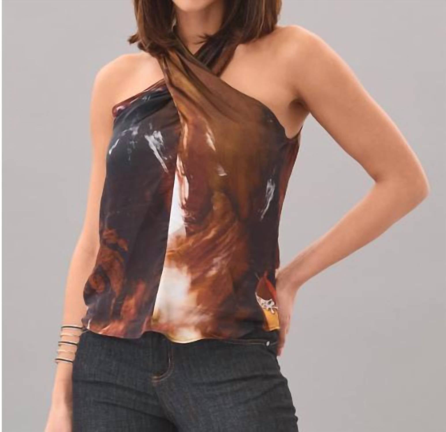 

Топ Stormy Criss Cross Halter в коричневом цвете Lola & Sophie