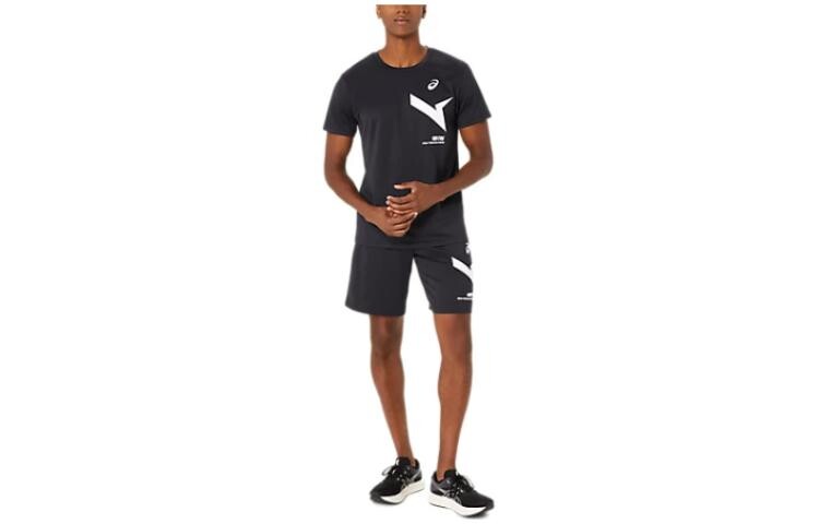 

Футболка унисекс черная Asics, черный