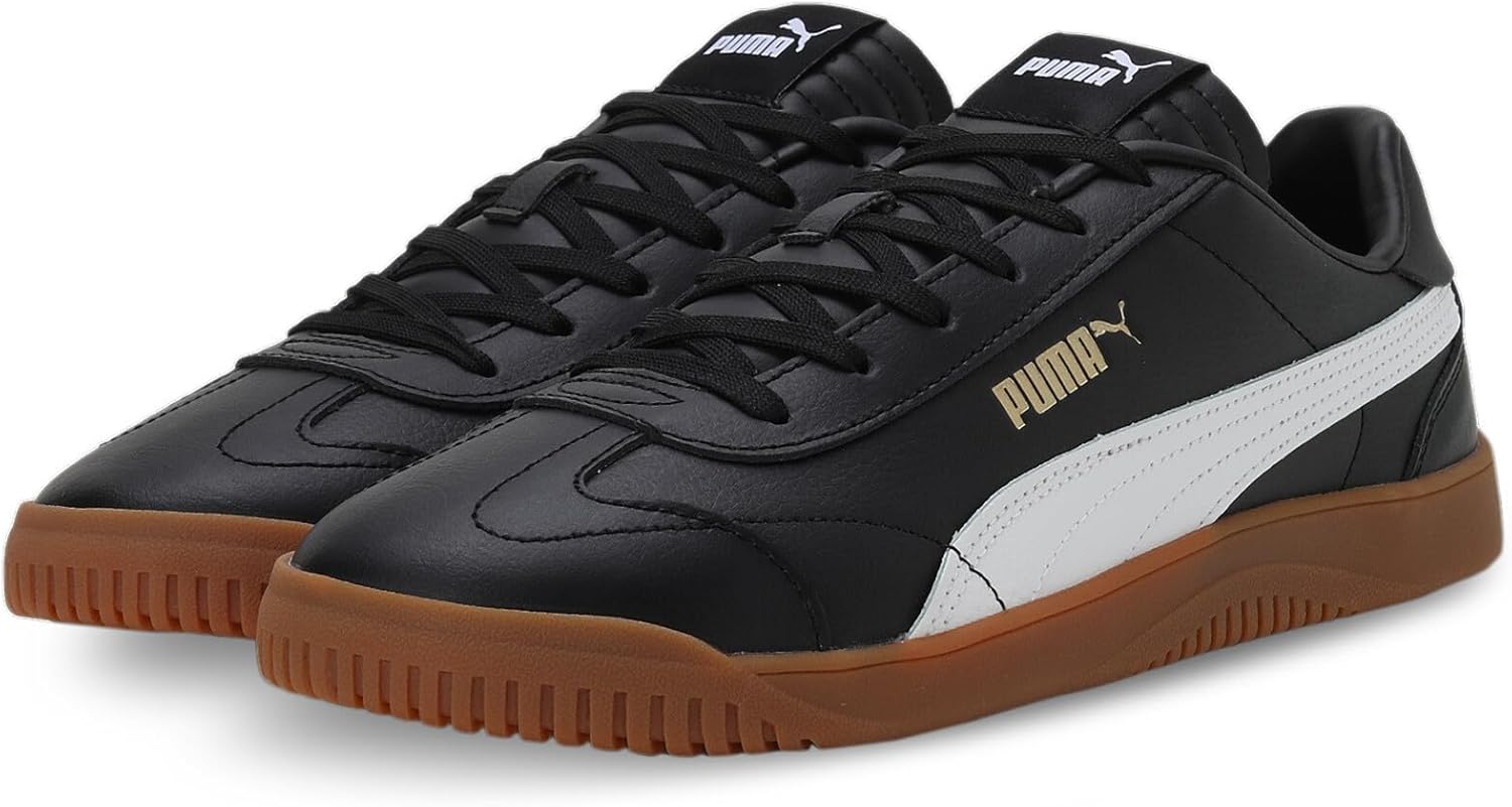Мужские кроссовки PUMA Club 5v5, белый/черный/золотой — фото 3