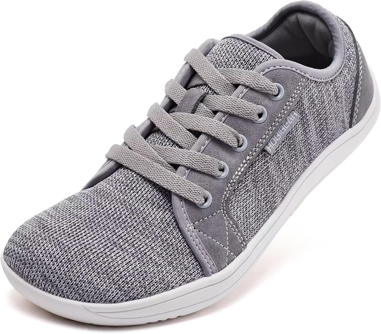 

Минималистичные кроссовки HOBIBEAR для женщин и мужчин, Нулевой перепад высоты подошвы, Широкая ширина, Модные кроссовки, серый