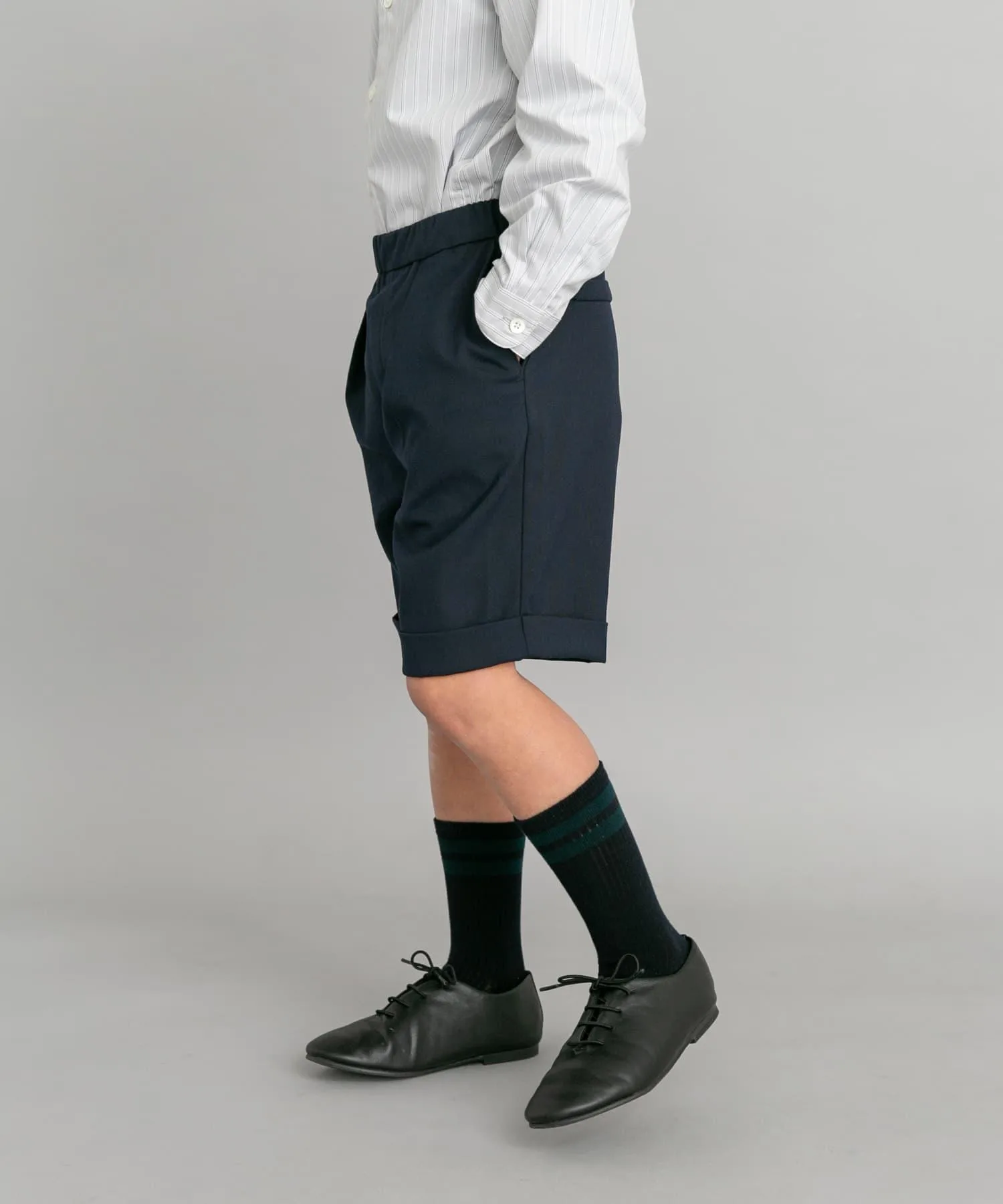 Шорты детские формальные Tax Slacks URBAN RESEARCH DOORS navy — фото 3