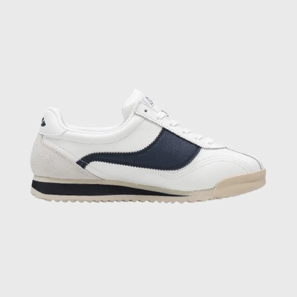 Мужские низкие кроссовки Jaclar Bostonian Jogger бело-синие — фото 3
