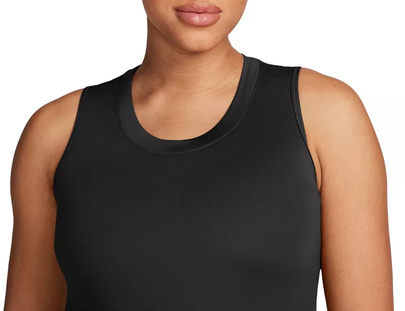 Женская майка узкого кроя Nike One Dri-FIT для беременных, черный — фото 3