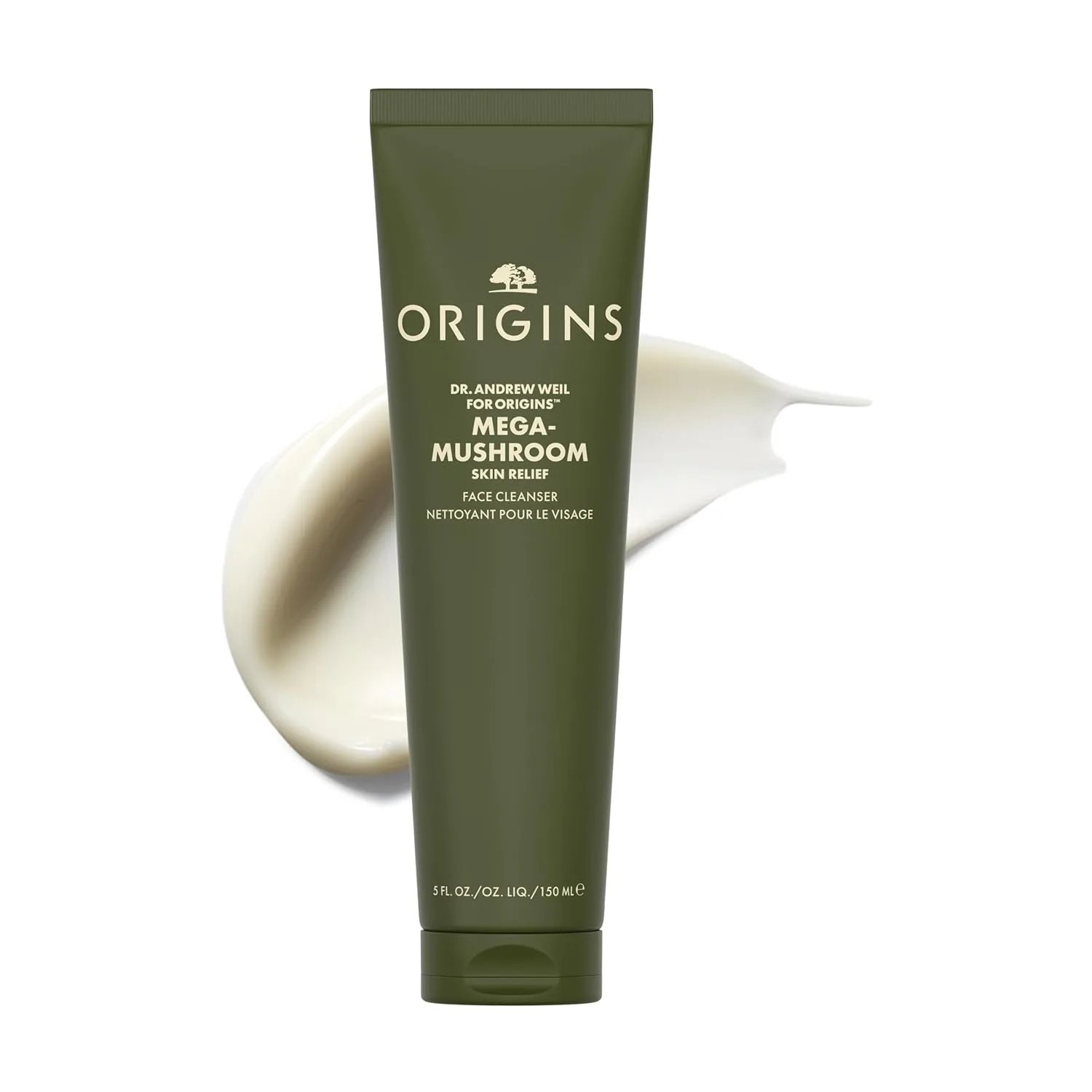 Очищающее средство для лица Origins Mega-Mushroom Gentle Face Cleanser | Идеально подходит для чувствительной кожи | С грибом рейши, 140 мл, Beige