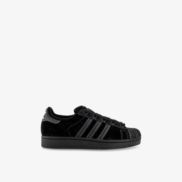 

Кроссовки замшевые Adidas Superstar II, черный