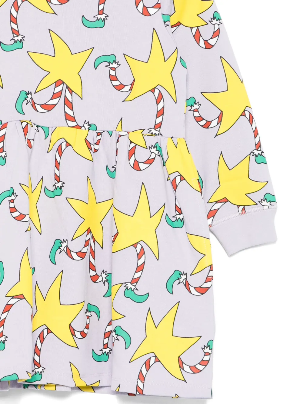 Платье с принтом Stella Mccartney Kids, серый — фото 3