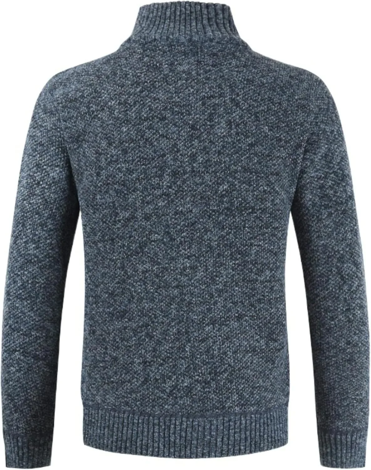 Мужской кардиган с воротником стойкой, slim fit, для осени и зимы — фото 2