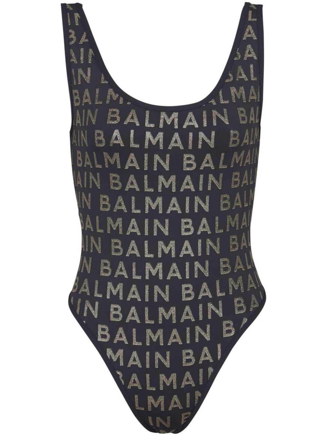 

Balmain купальник с логотипом, черный