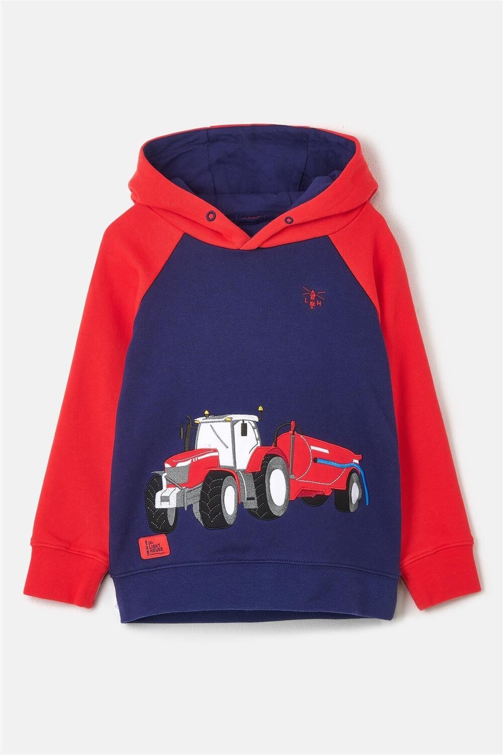 Толстовка с капюшоном Джека Коттона Lighthouse Clothing, красный — фото 3