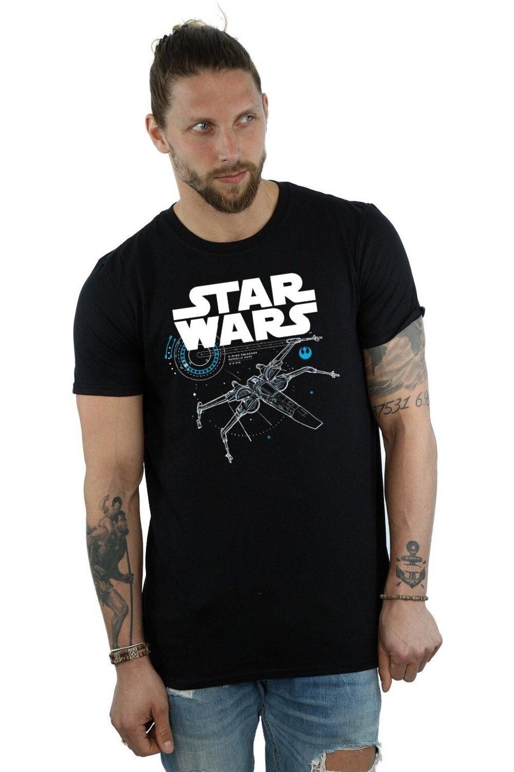

Футболка «Последний джедай X-Wing» Star Wars, черный