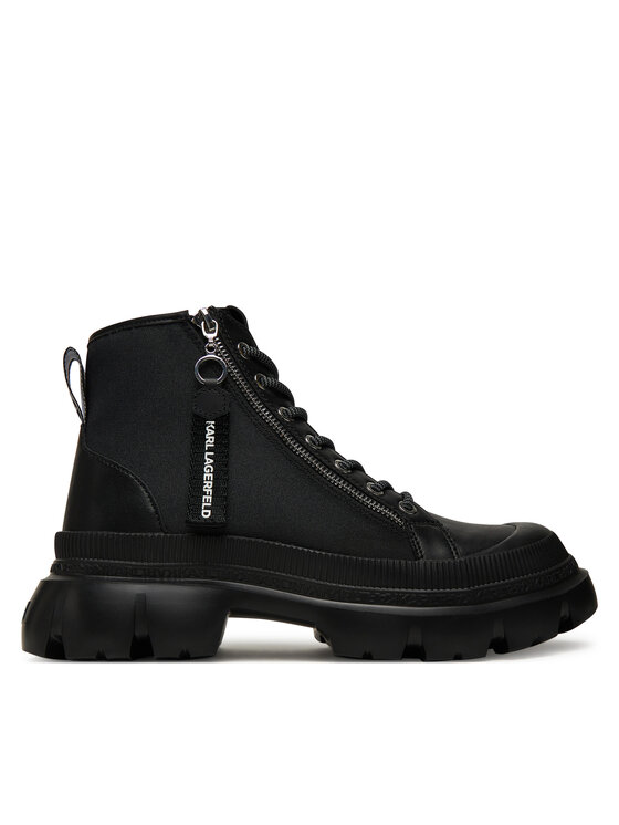 Шнурованные ботильоны KL43543 Karl Lagerfeld, чёрный