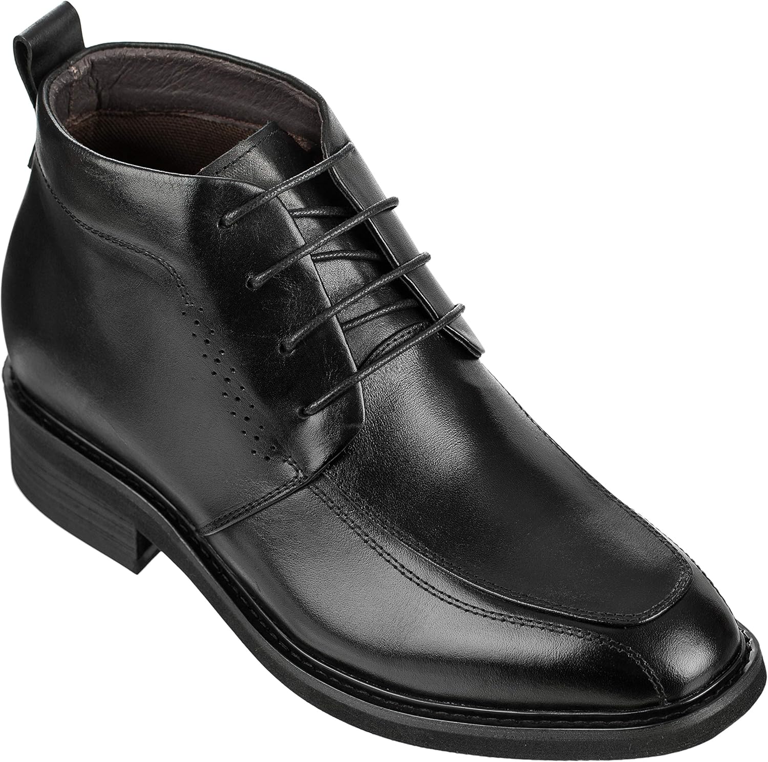 

Мужские невидимые ботинки-подъемники Calden - черные кожаные туфли на шнуровке, формальные ботинки до щиколотки - на 3 дюйма выше - K28801 - размер 12 D(M) US No Brand, черный