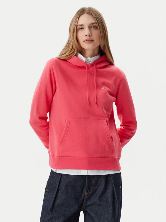 

Толстовка обычного кроя Flag DW0DW19958 Tommy Jeans, розовый