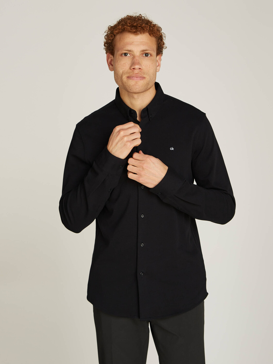 

Рубашка Calvin Klein Regular Fit, черный