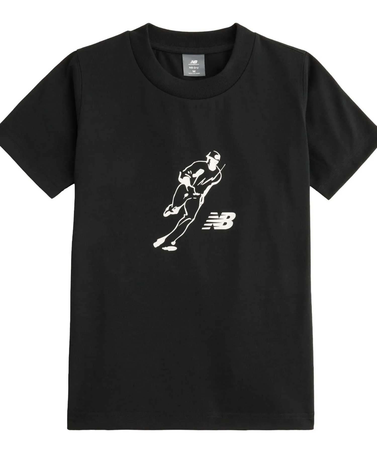 Детская футболка с принтом Shohei Ohtani Always On Logo New Balance чёрная