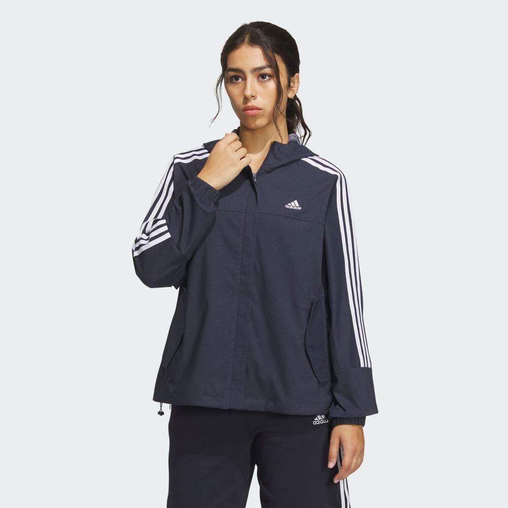 

Куртка Adidas Seasonal sportswear loose fit denim look cross jacket, цвет Legendary Ink