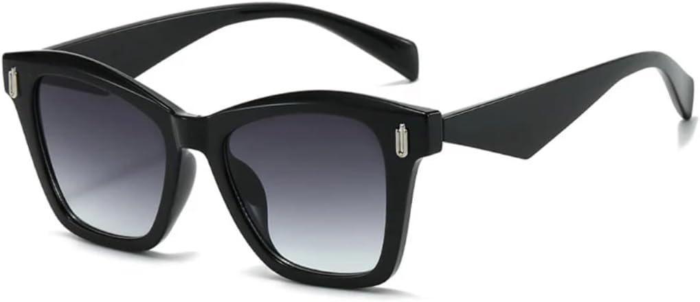 

Солнцезащитные очки «кошачий глаз» Модные женские градиентные солнцезащитные очки с защитой от УФ-излучения UV400 Ретро-очки с заклепками Дизайнерские мужские солнцезащитные очки SZVVBKK, Black Gray Gradient