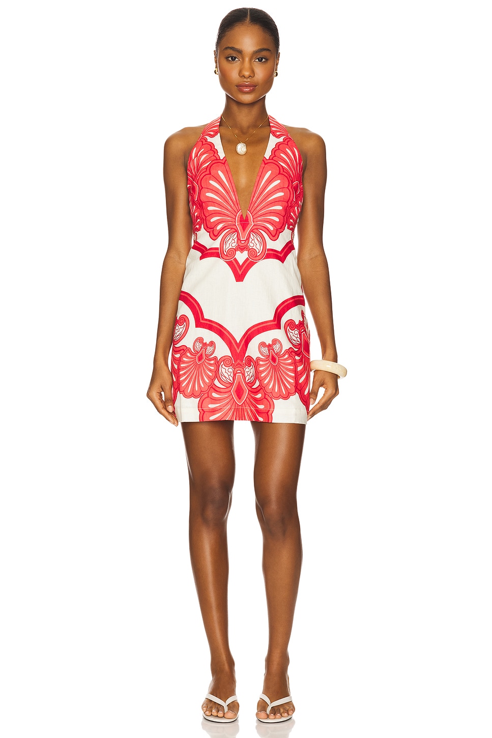 

Kennedy мини-платье Shani Shemer, red print
