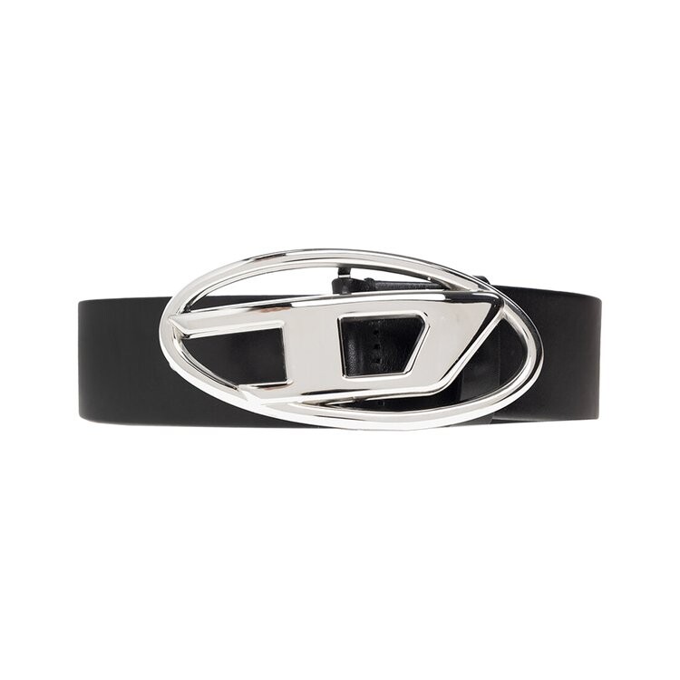 

Ремень Diesel Leather Buckle Belt, черный